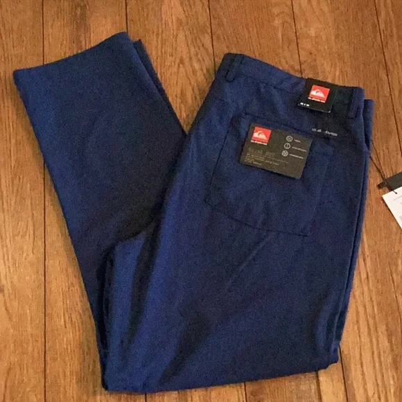 Quiksilver navy blue Slim Fit Pants. Men’s size 38x30. ❗️NEW❗️ - Picture 1 of 16